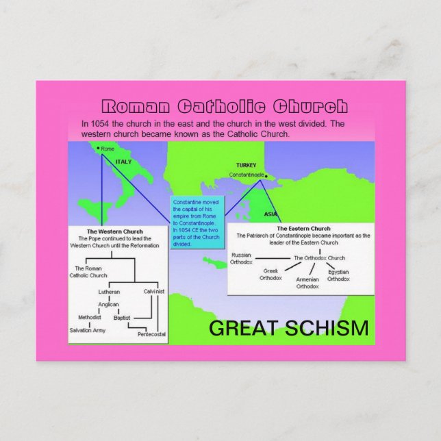 Religion, römisch-katholische Kirche, Großer Schis Postkarte (Vorderseite)