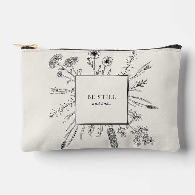 Religion und Florals Zubehörtasche (Vorderseite)