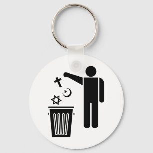 Religion Wastebin Schlüsselanhänger