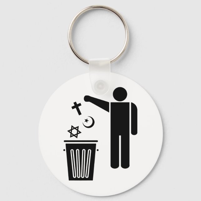 Religion Wastebin Schlüsselanhänger (Vorderseite)