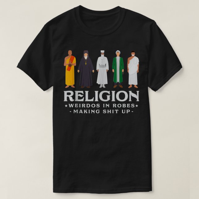 Religion Weirdos Dans Robes Atheist Blackcraft Agn (Design devant)
