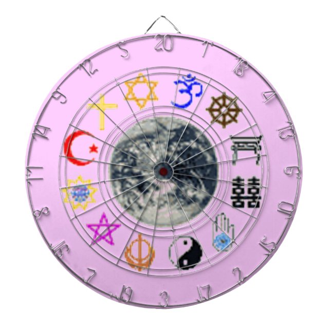 RELIGIONEN DER WELT DARTSCHEIBE (vorne)