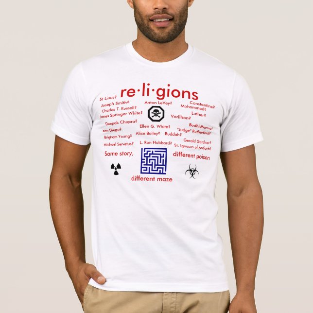 Religionen T-Shirt (Vorderseite)