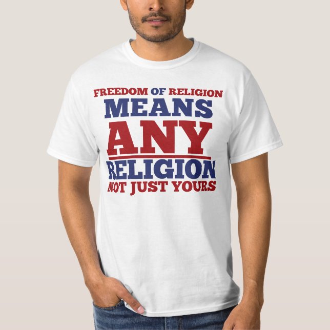Religionsfreiheit T-Shirt (Vorderseite)