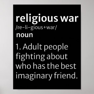 Religionskriegs-Wörterbuch Sarcastic Definition Lu Poster