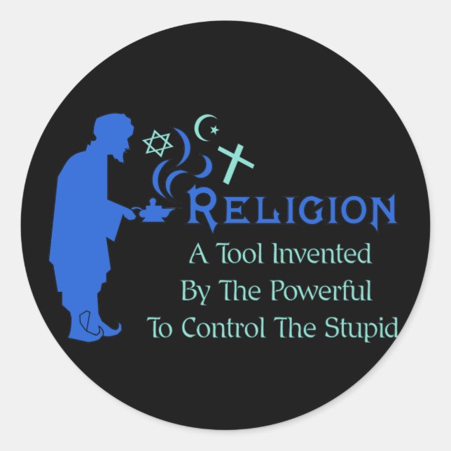 Religionswerkzeug Runder Aufkleber (Vorderseite)