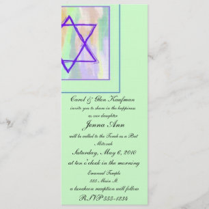 Religiös, Bar Mitzvah, Schläger Mitzvah Einladung