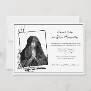 Religiös-katholische gesegnete Jungfrau Mary Beile Dankeskarte
