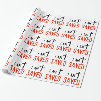 Religiös werde ich gerettet geschenkpapier
