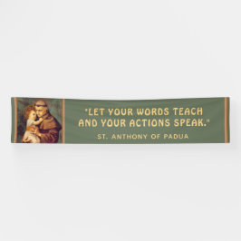 Religiöse Anthony von Padua Baby Jesus Zitat  Banner