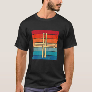 Religiöse Christlich Drummer Drum Stick Cros T-Shirt