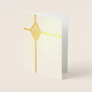 Religiöse christliche Goldkreuz-Glaubensfolienkart Folienkarte