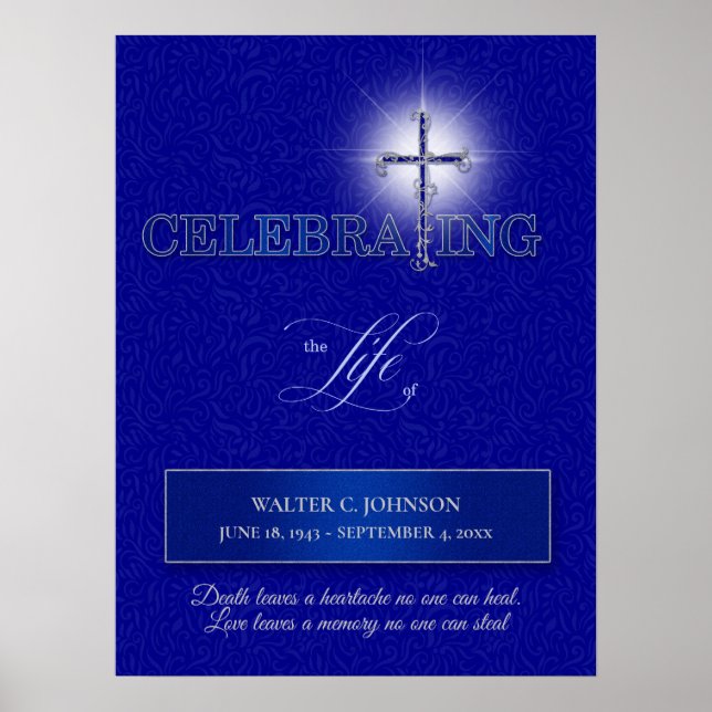 Religiöse Christliche Kreuzfeier des Lebens Poster (Vorne)