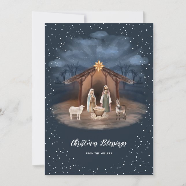 Religiöse Christliche Krippe Jesus Weihnachten (Vorderseite)