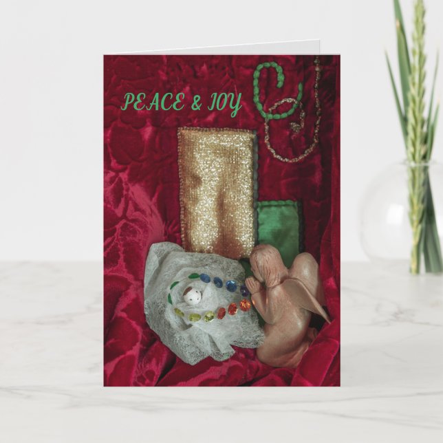 Religiöse Christliche Weihnachtskarte Jesus & ange Karte (Vorderseite)