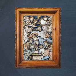 Religiöse Christliche Weihnachtskrippe Burne-Jones Poster