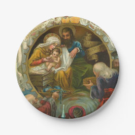 Religiöse Epiphany Jesus Mary Joseph Weihnachten   Pappteller