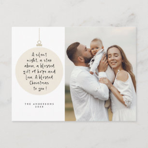 Religiöse, frohe Weihnachten, Christliches Foto Postkarte