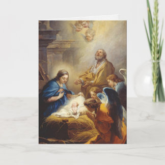 Religiöse Geburt der Weihnachtskarten-| von Jesus Feiertagskarte
