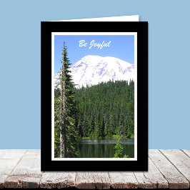 Religiöse Geburtstagskarte — Seien Sie fröhlich Karte