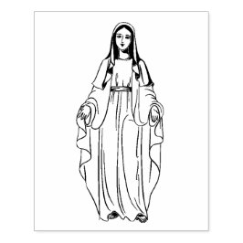 Religiöse gesegnete Jungfrau Mary Katholic Rubber Gummistempel