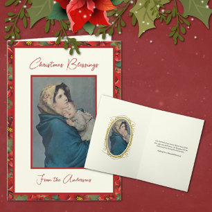 Religiöse gesegnete Mutter Jesus Bloral Urlaub Feiertagskarte