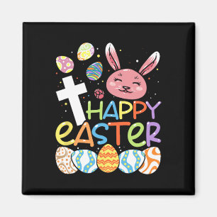 Religiöse glückliche Ostern Bunny Rabbit Eggs Jesu Magnet