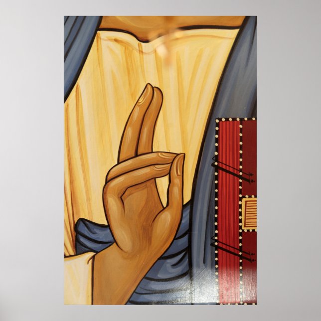 Religiöse Hand Signal Art Poster (Vorne)