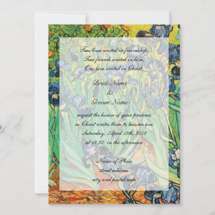 Religiöse Hochzeit, Vincent van Gogh,Schwertlilien Einladung