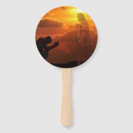 Religiöse Jesus Hand Fan Fächer