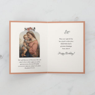 Religiöse Jungfrau Maria Jesus Gebet Schrift Karte