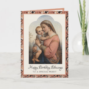 Religiöse Jungfrau Maria Jesus Gebet Schriftkarte Karte