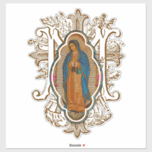 Religiöse Jungfrau Mary Guadalupe Spanischer Stic Aufkleber