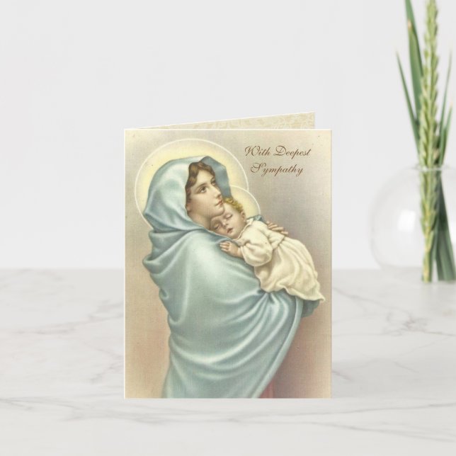 Religiöse Jungfrau Mary Jesus Katholic Sympathy Ca Karte (Vorderseite)