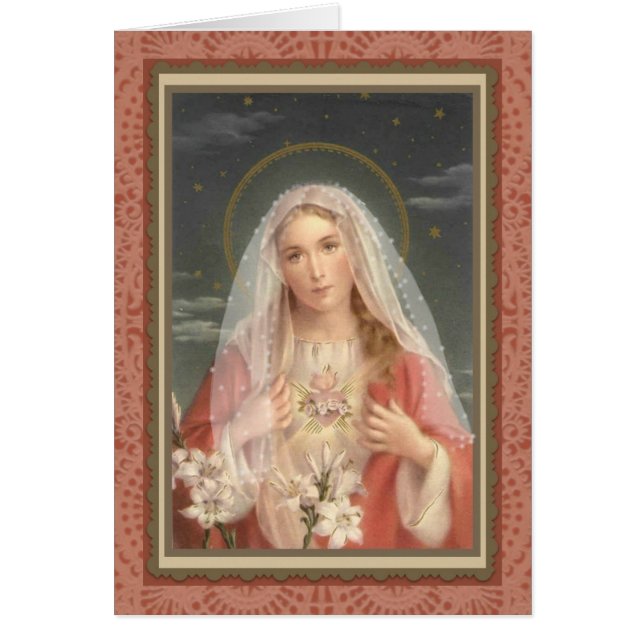 Religiöse Jungfrau Mary Katholic Vintag (Vorne)