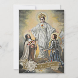 Religiöse Jungfrau Mary St. Therese Joan of Arc Karte
