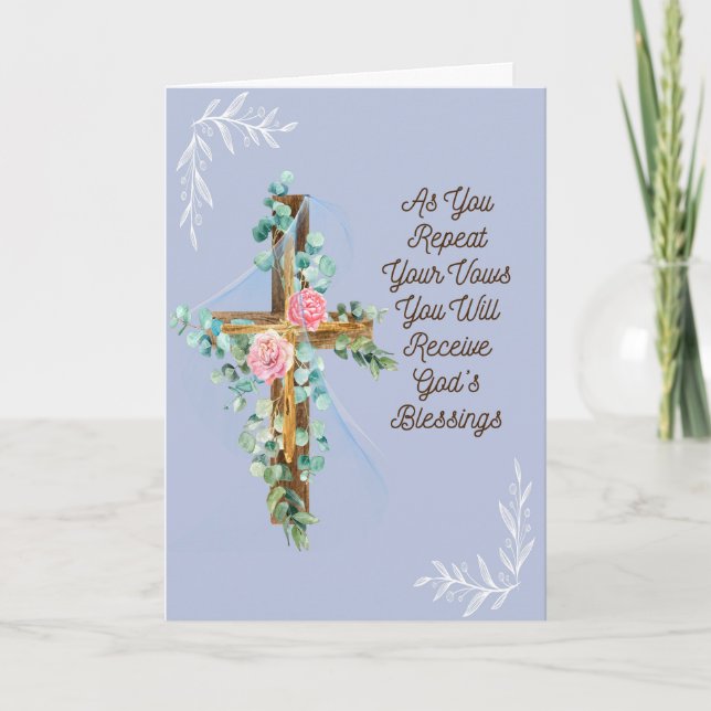Religiöse Karte für Braut und Bräutigam Hochzeitst (Vorderseite)
