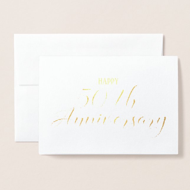 Religiöse Karte zum 50. Hochzeitstag (Vorderseite mit Umschlag)
