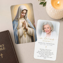 Religiöse katholische Gebetskarte Jungfrau Maria K