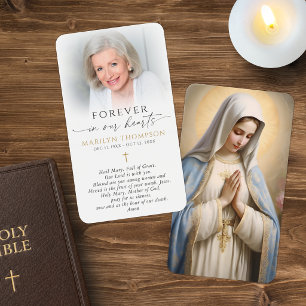 Religiöse katholische Gebetskarte Jungfrau Maria K