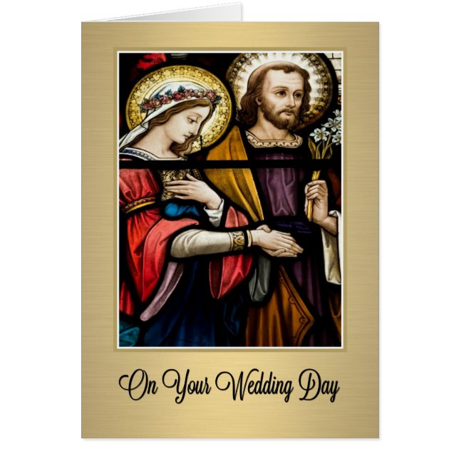 Religiöse katholische Hochzeitsskriptur Verse (Vorne)