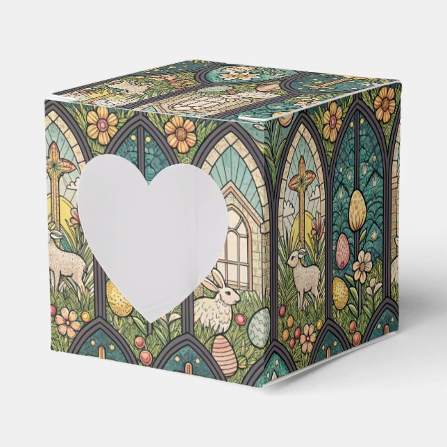 Religiöse Kirchenfenster Geschenkschachtel (Vorderseite)