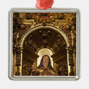 Religiöse Kunst, die Santa Teresa darstellt Ornament Aus Metall