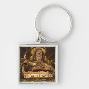 Religiöse Kunst, die Santa Teresa darstellt Schlüsselanhänger