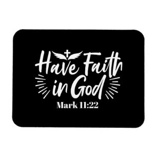 Religiöse Kunst: Glauben an Gottes Schriftendesign Magnet