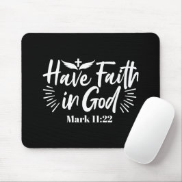 Religiöse Kunst: Glauben an Gottes Schriftendesign Mousepad