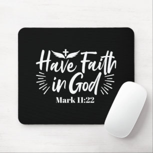 Religiöse Kunst: Glauben an Gottes Schriftendesign Mousepad