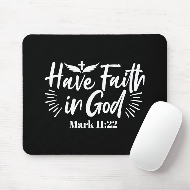 Religiöse Kunst: Glauben an Gottes Schriftendesign Mousepad (Mit Mouse)
