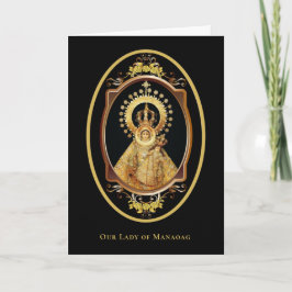 Religiöse Lady of Manaoag Philippines katholische Karte