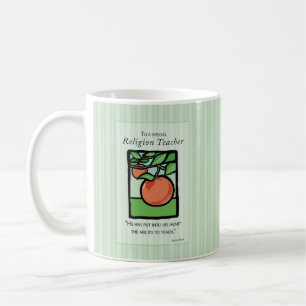 Religiöse Lehrerin danke Ihnen Geschenk Tasse, App Kaffeetasse